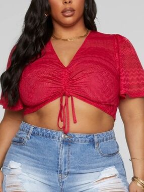 Fashion to figure Zuri Drawstring Detail Top